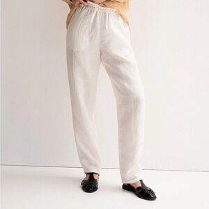 Amour Linen - MALMO pants in White
